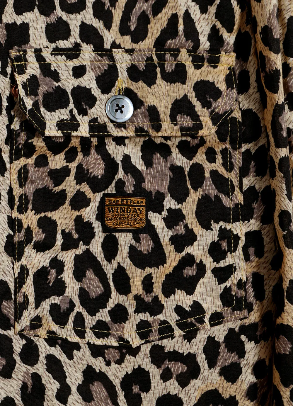 GAUZE 1st JKT | Lightweight Shirt Jacket | Leopard