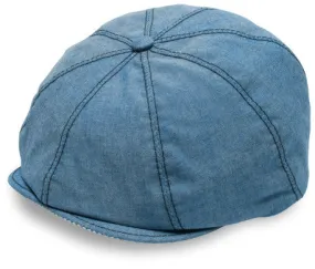 Goorin Bros Made in USA Gabe Chambray Newsboy Cap