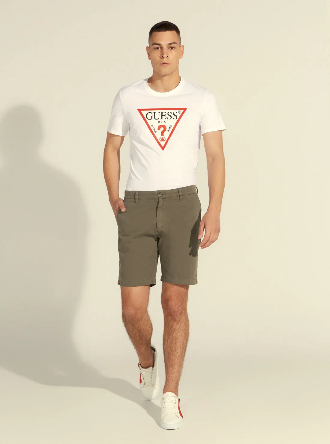 Green Canon Twill Chino Shorts