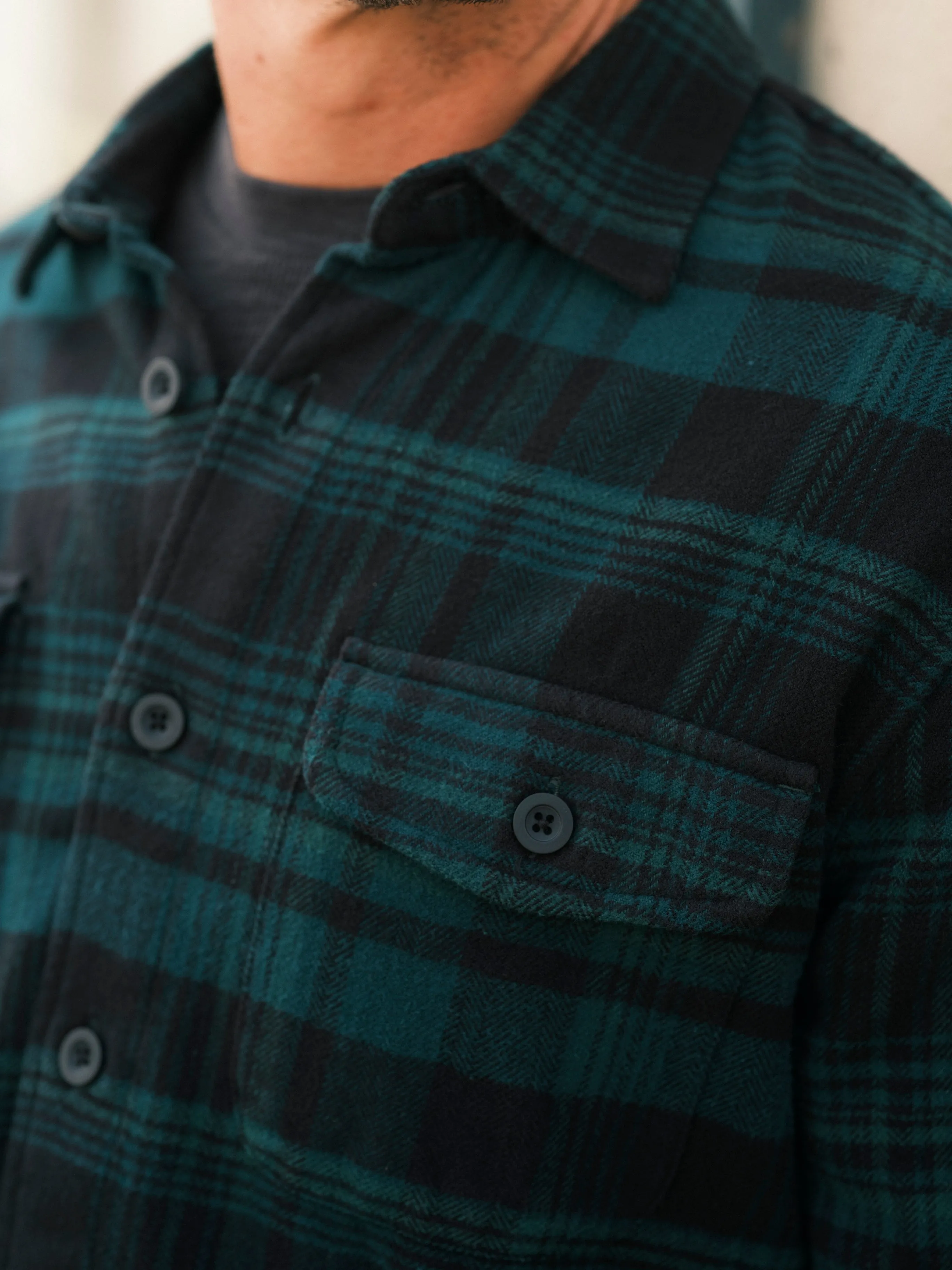 Herringbone Heritage Flannel - Sycamore Green