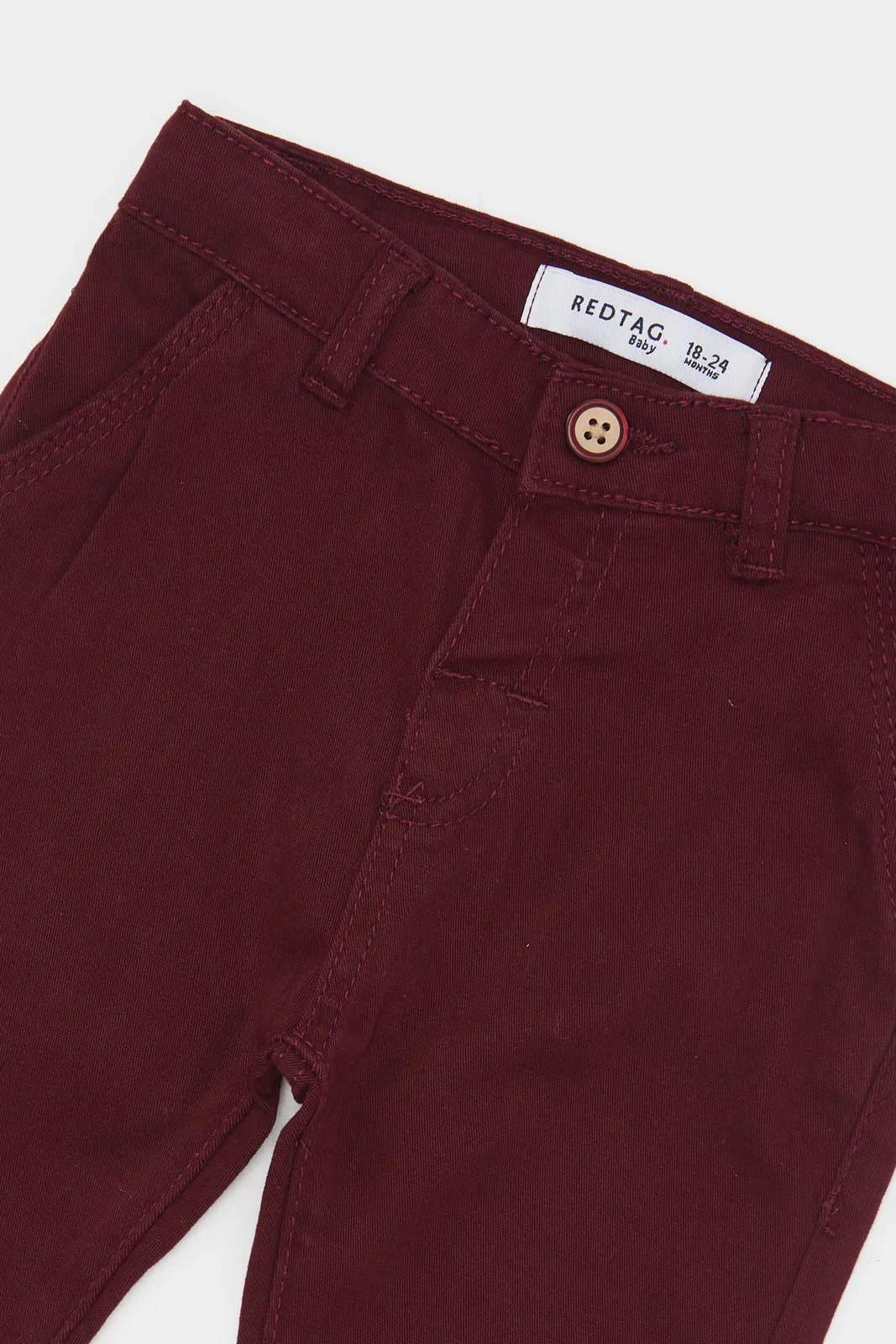 Infant Boys Burgundy Chino Pants