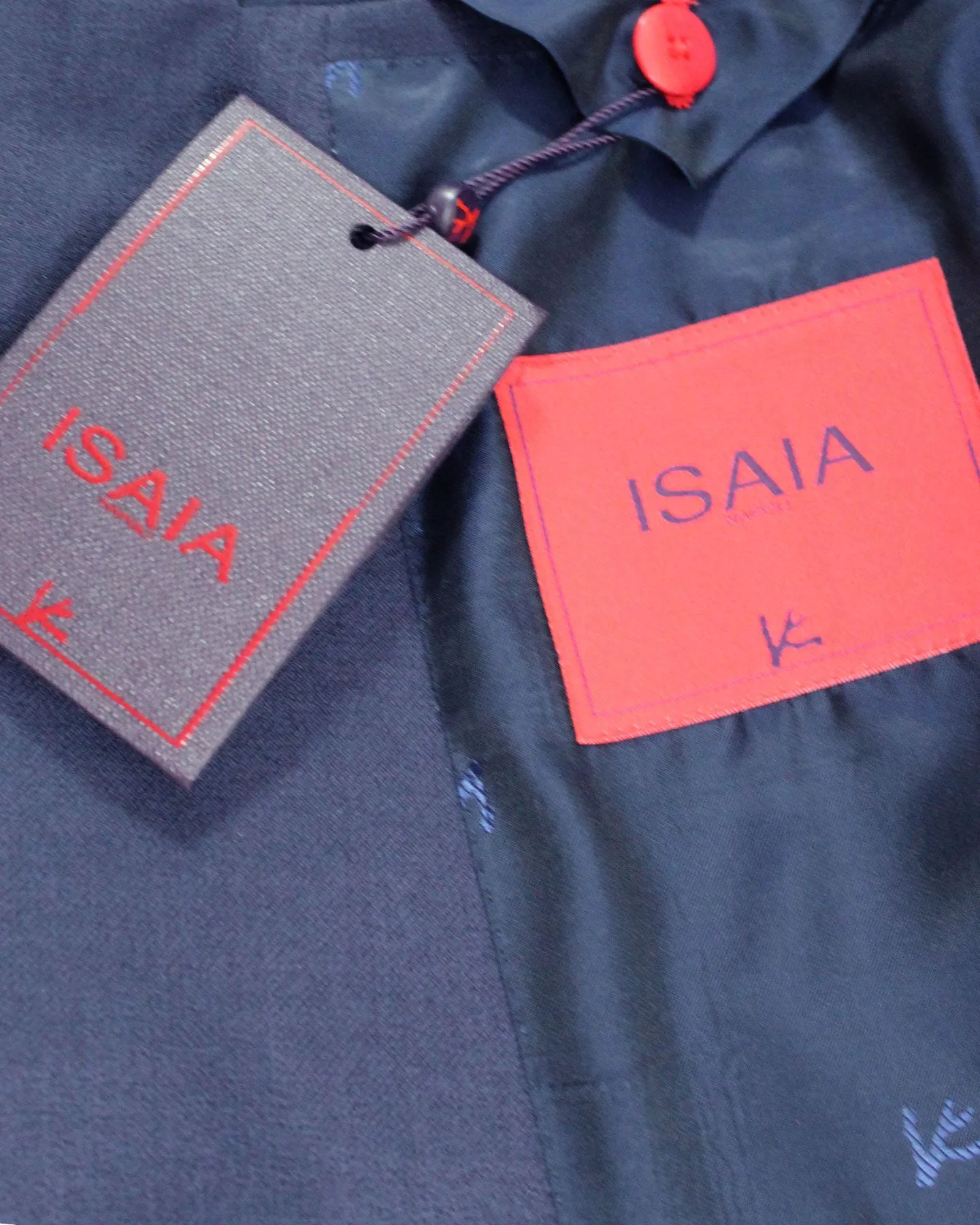 Isaia Sport Coat Dark Blue - Cashmere Silk EU 50/ US 40