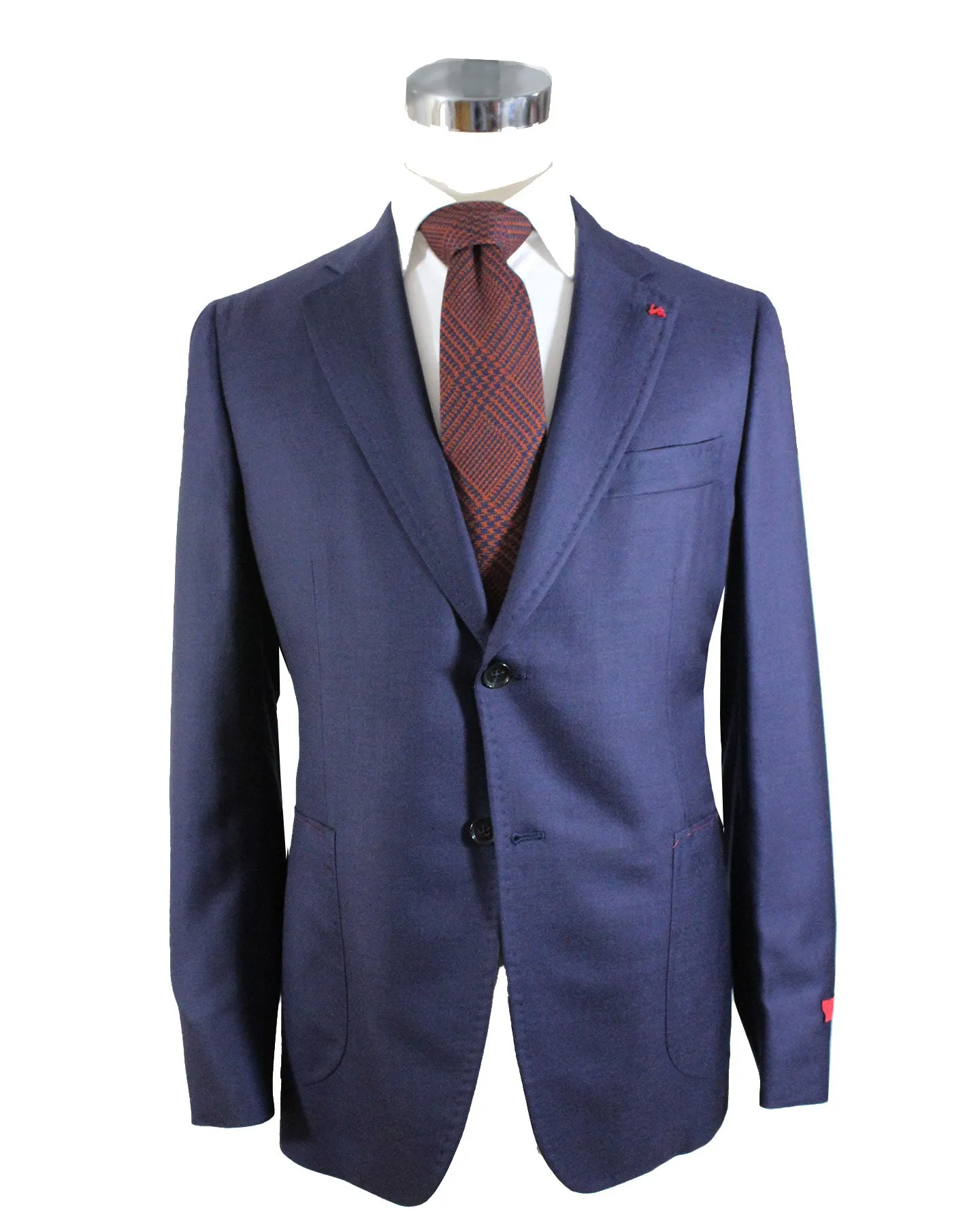 Isaia Sport Coat Dark Blue - Cashmere Silk EU 50/ US 40