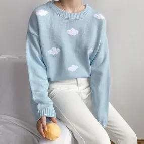 Kawaii Clouds Sweater