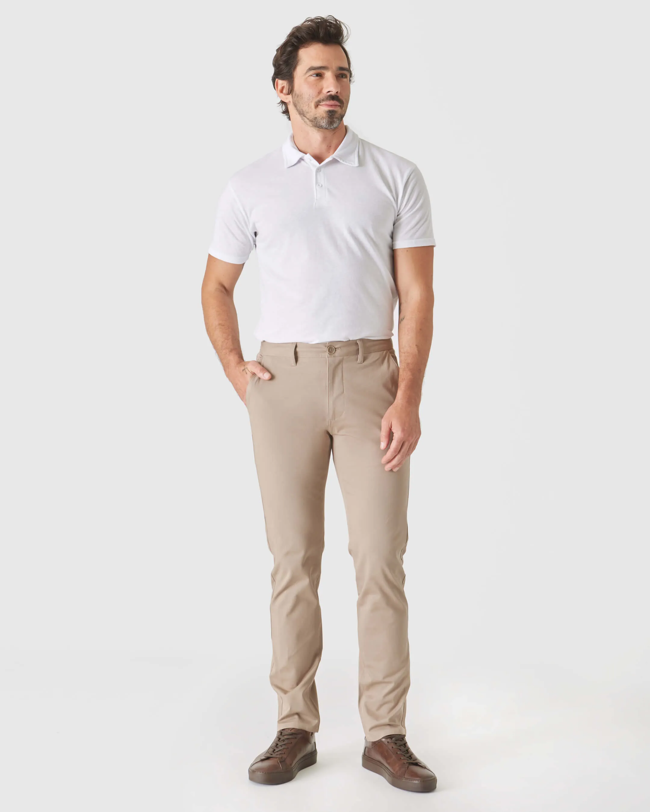 Khaki Slim Twill Chino Pant