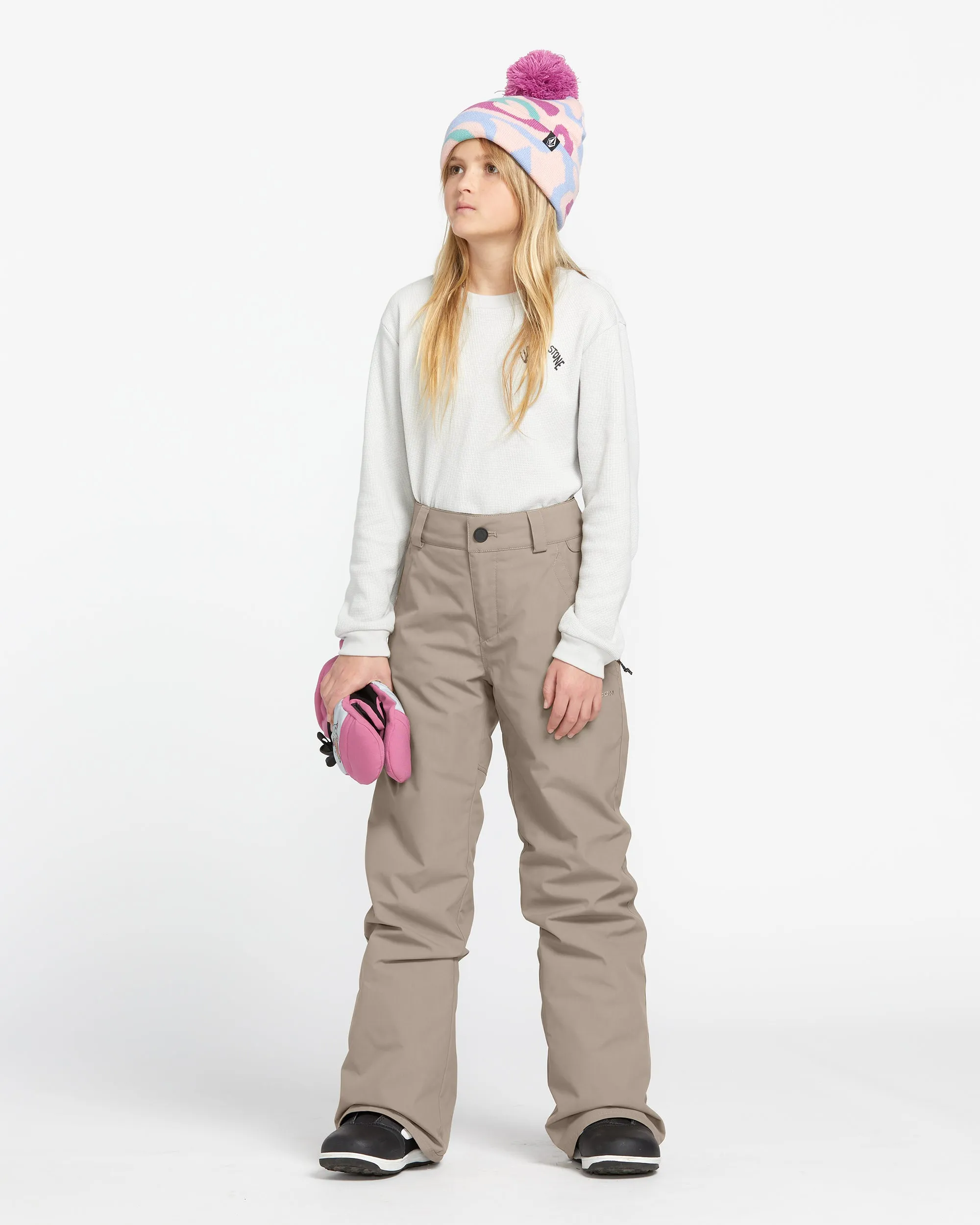 Kids Freakin Chino Youth Insulated Pants - Chestnut Brown