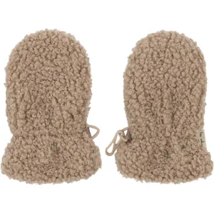 Konges Sløjd Oxford Tan Grizz Teddy Baby Mittens