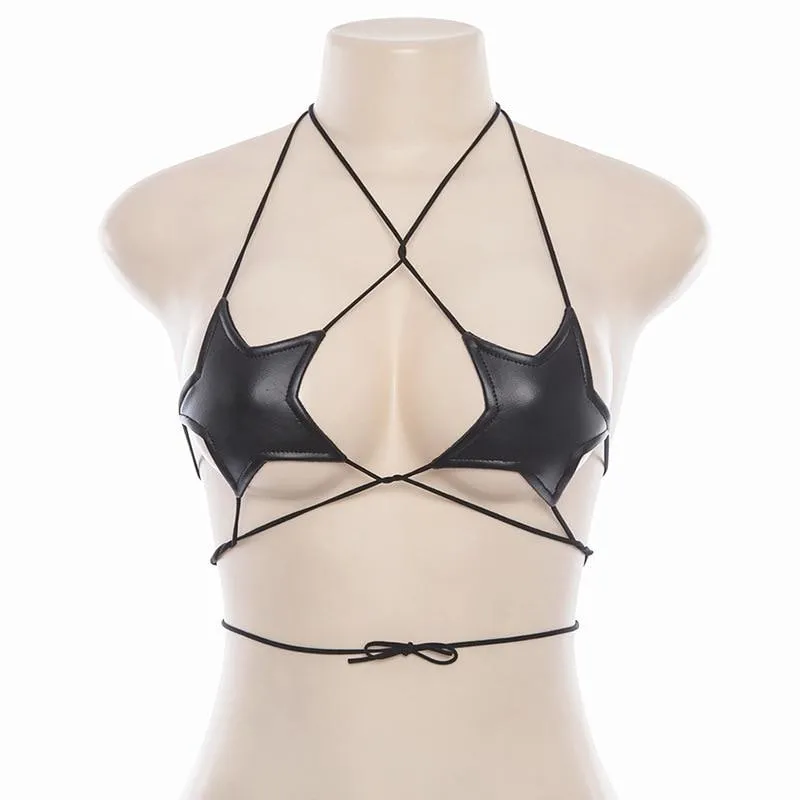 Latex Star Bralette