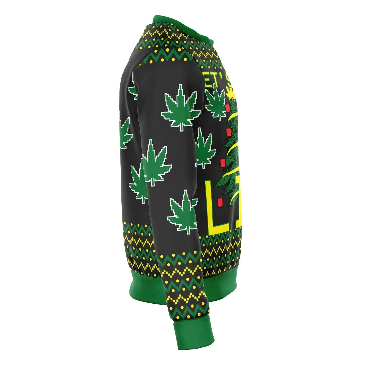 Let's Get Lit Funny Ugly Christmas Sweater