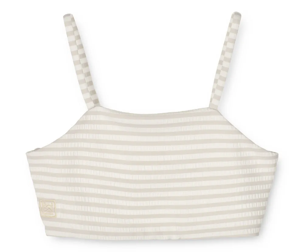 Liewood Lucette Seersucker Bikini | Stripes Crisp White /Sandy