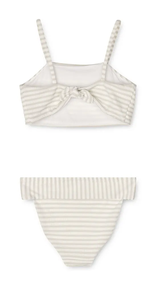 Liewood Lucette Seersucker Bikini | Stripes Crisp White /Sandy