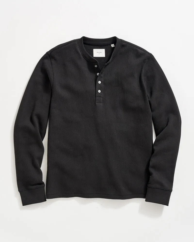 Long-Sleeve French Terry Henley