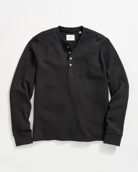 Long-Sleeve French Terry Henley