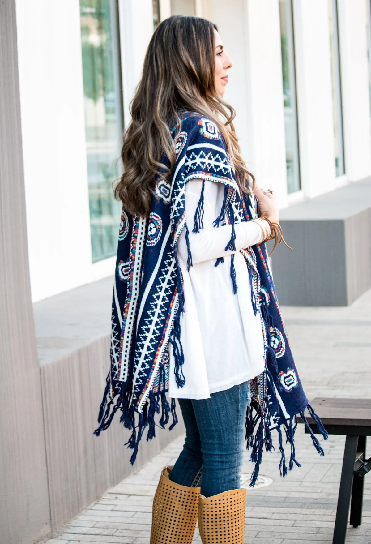 Long Sweater Poncho