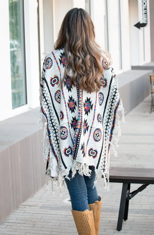 Long Sweater Poncho