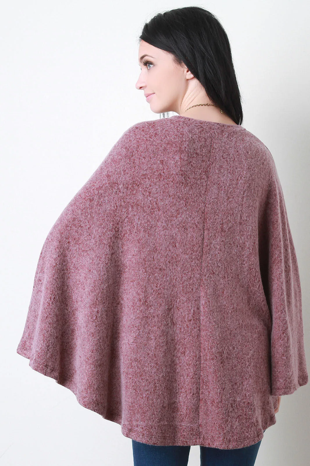 Marl Fleece Cape