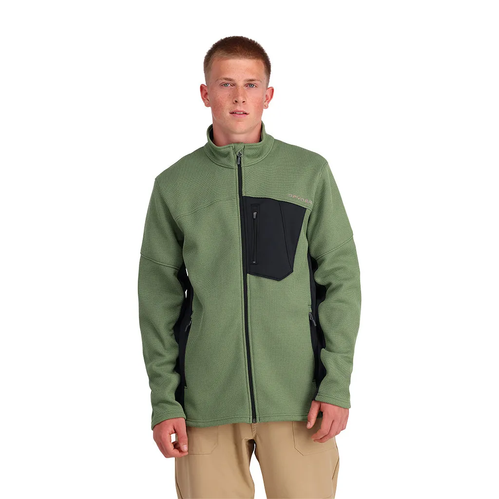 Mens Bandit Hybrid Full Zip - Pine