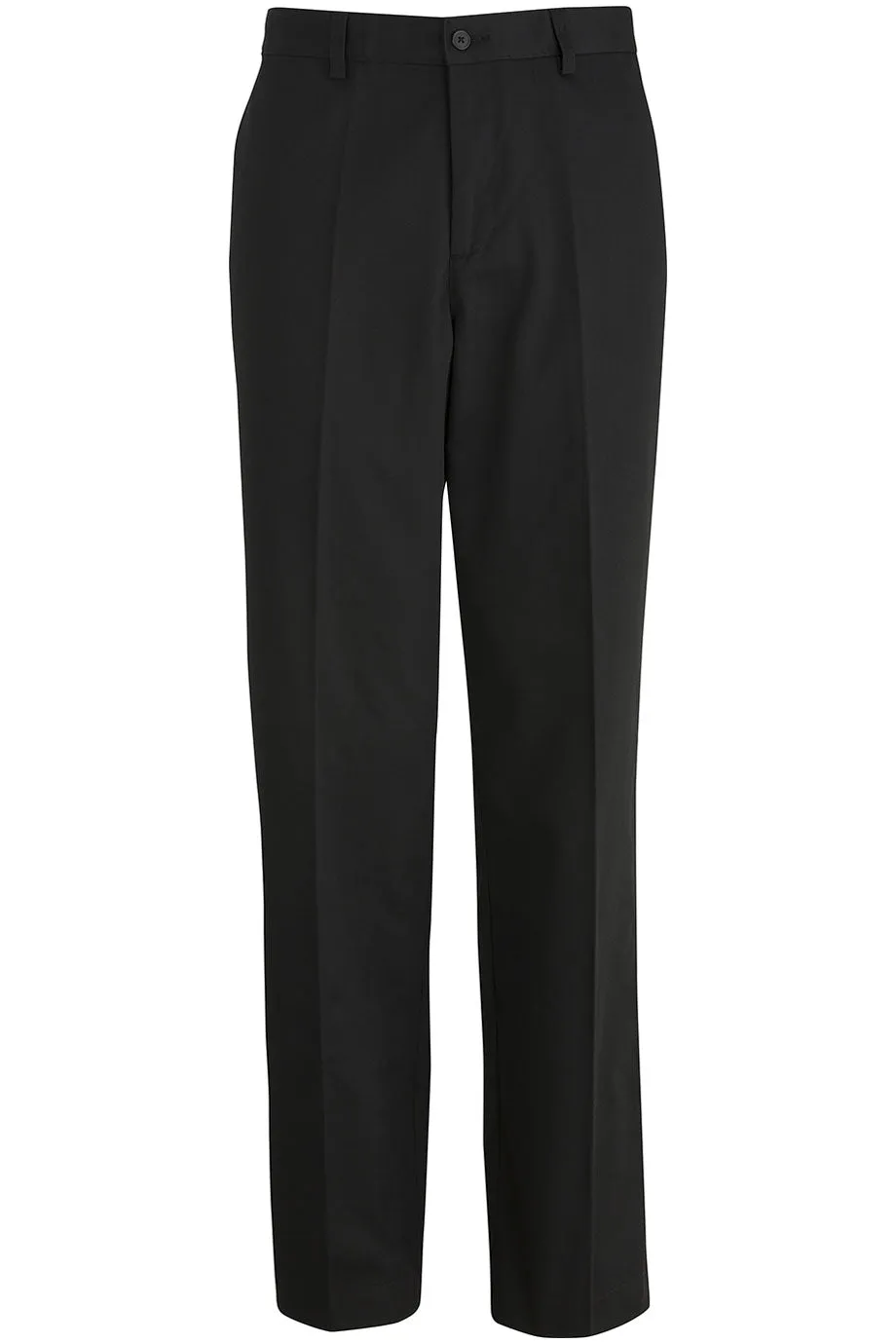 Men's Black Utility Flat Front Chino Pant