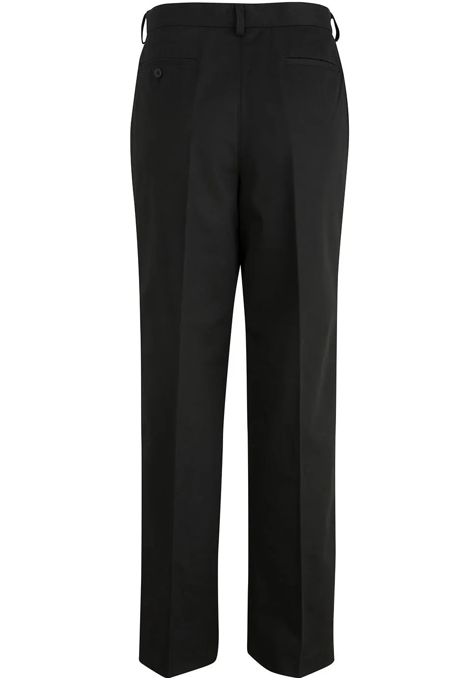 Men's Black Utility Flat Front Chino Pant