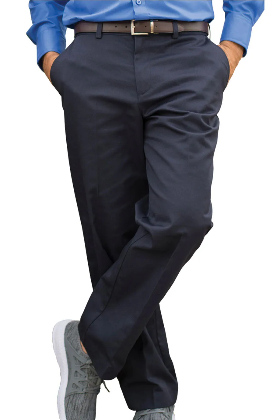 Men's Navy Utility Flat Front Chino Pant