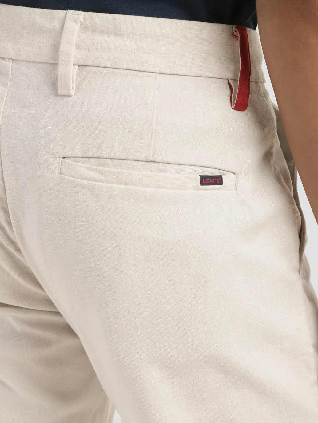 Men's Regular Fit Cream Chinos