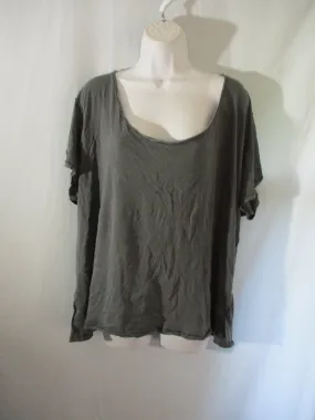 NEW WE THE FREE PEOPLE Tee 100% Cotton T-Shirt Top XL  GRAY