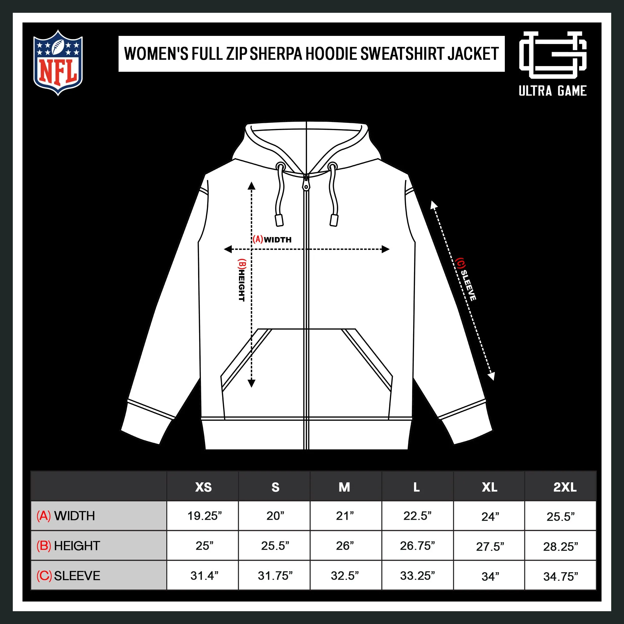 NFL Official Women's Full Zip Super Soft Sherpa Hoodie Sweatshirt Jacket - Warm Fleece Blend|New York Jets