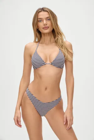 Nick Skimpy Triangle Bikini Top - Blackberry Gingham