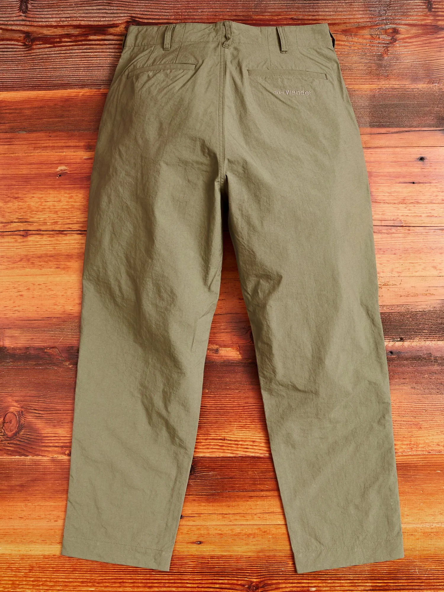 Nylon Chino Pants in Khaki