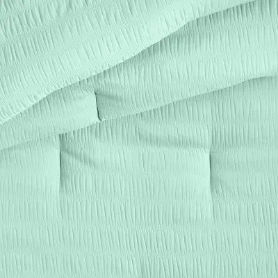 Open Box Twin Seersucker Comforter Set Mint - Pillowfort