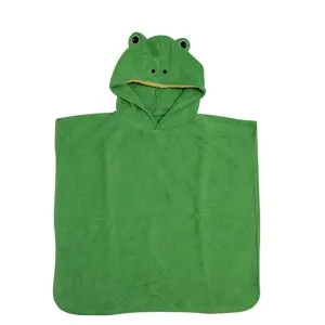 Organic Cotton Bath Poncho - Frog