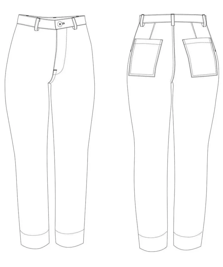 PDF Pattern - Philippa Pants | Anna Allen Clothing