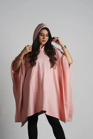 Peach Poncho Hoodie