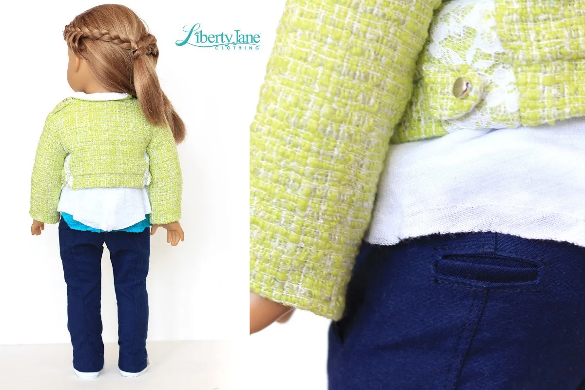 Peleton Jacket 18" Doll Clothes Pattern