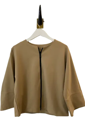 Peter O. Mahler Camel Soft Zip Jacket