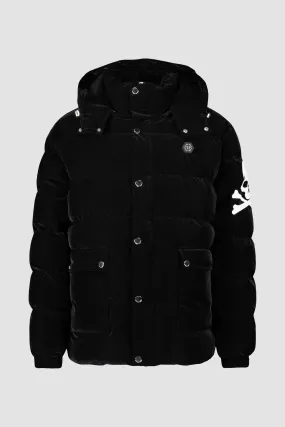 Philipp Plein Black Skull&Bones Padded Jacket