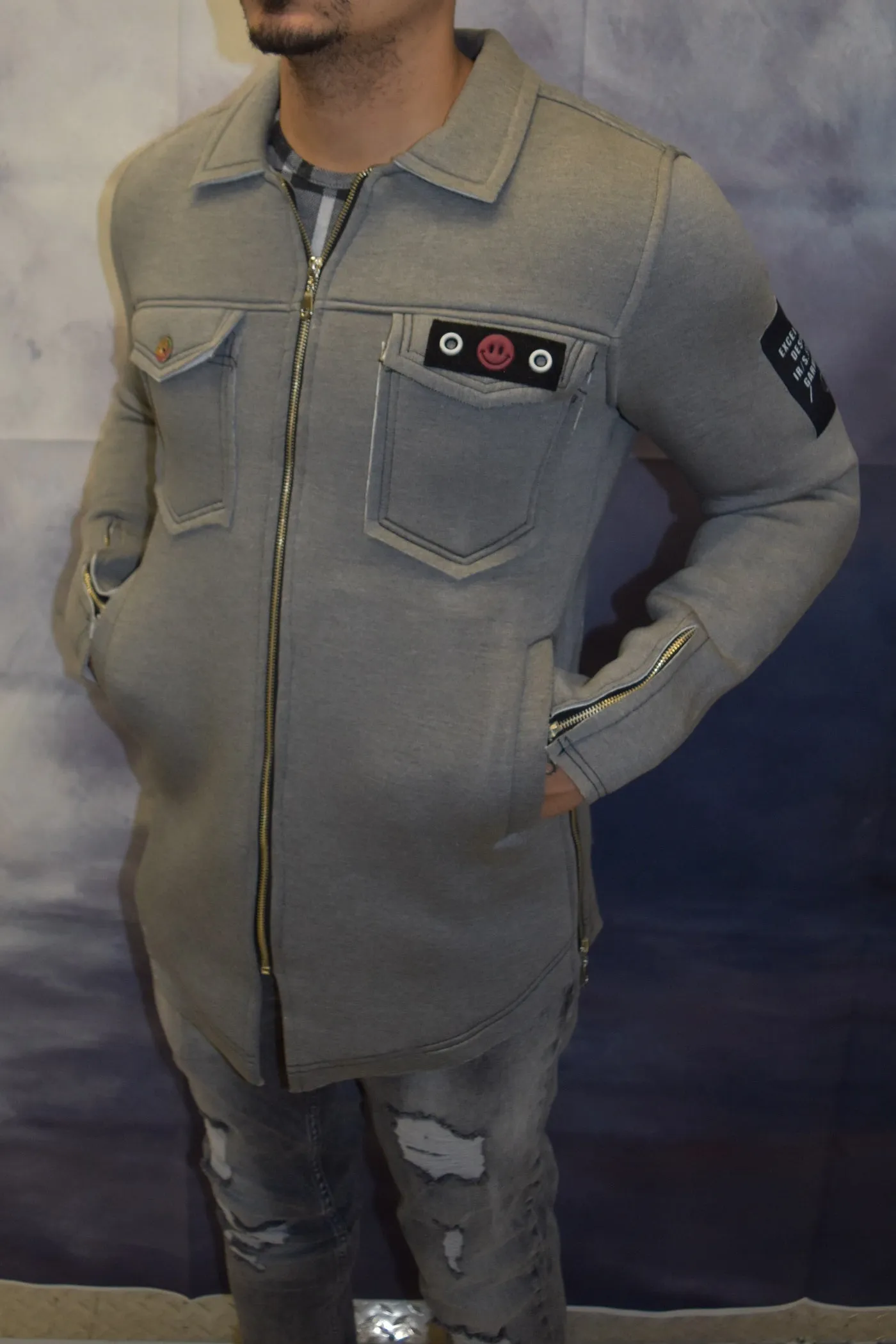 Pixel Jacket - Gray  OS0008B