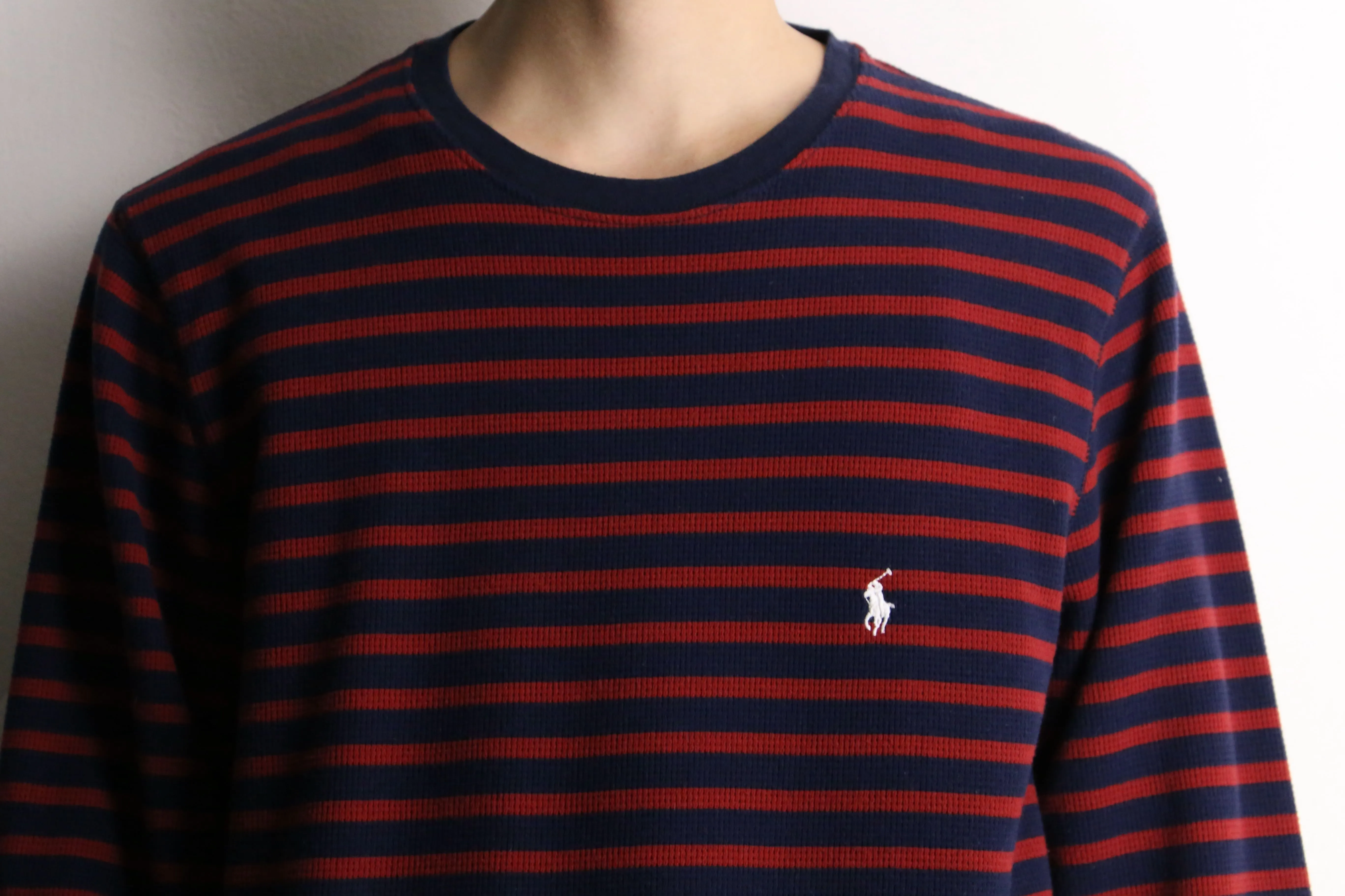 "POLO Ralph Lauren"  border design thermal knit