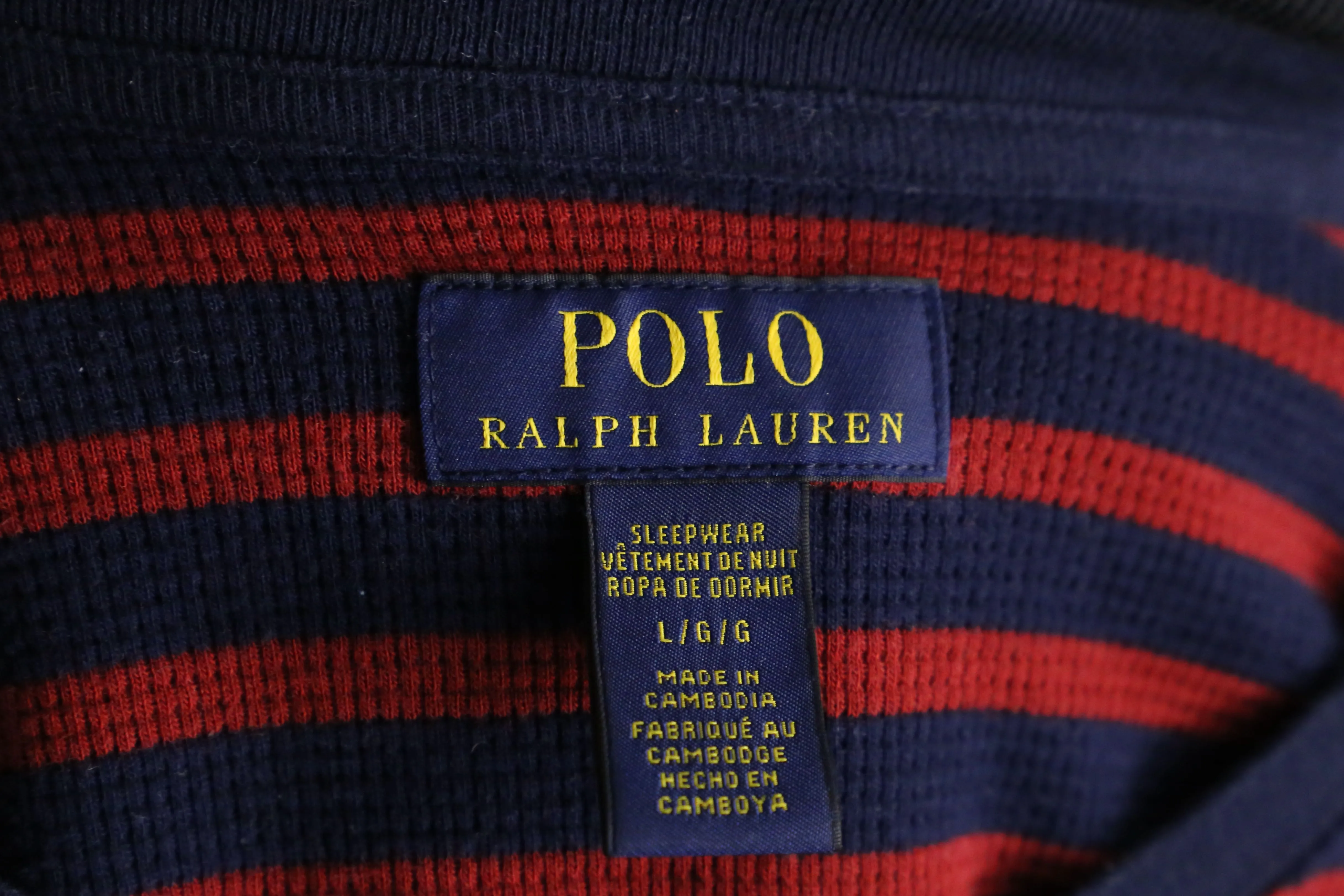 "POLO Ralph Lauren"  border design thermal knit