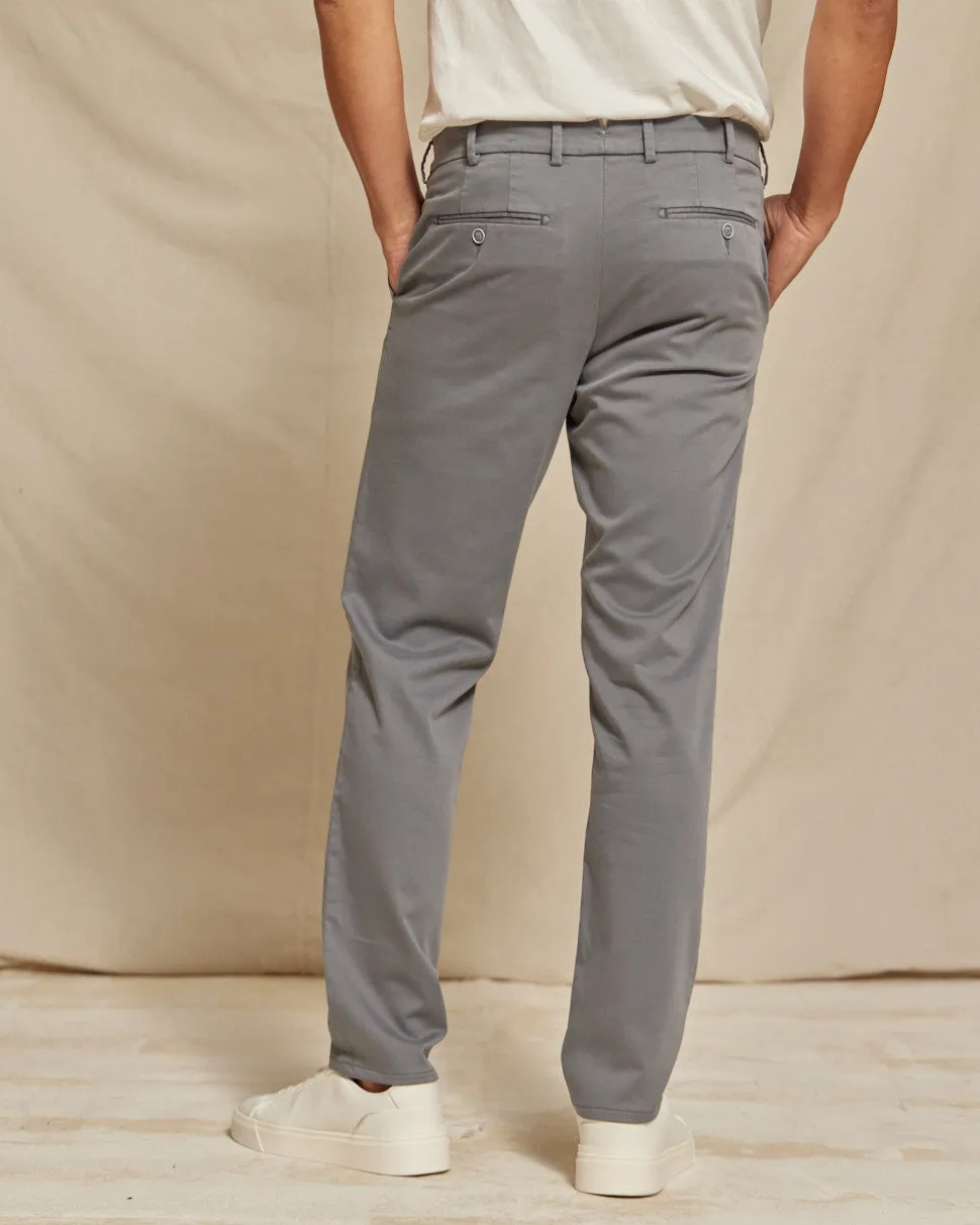 R51 Pant - Flex Terry Comfort Stretch Chino - Steel