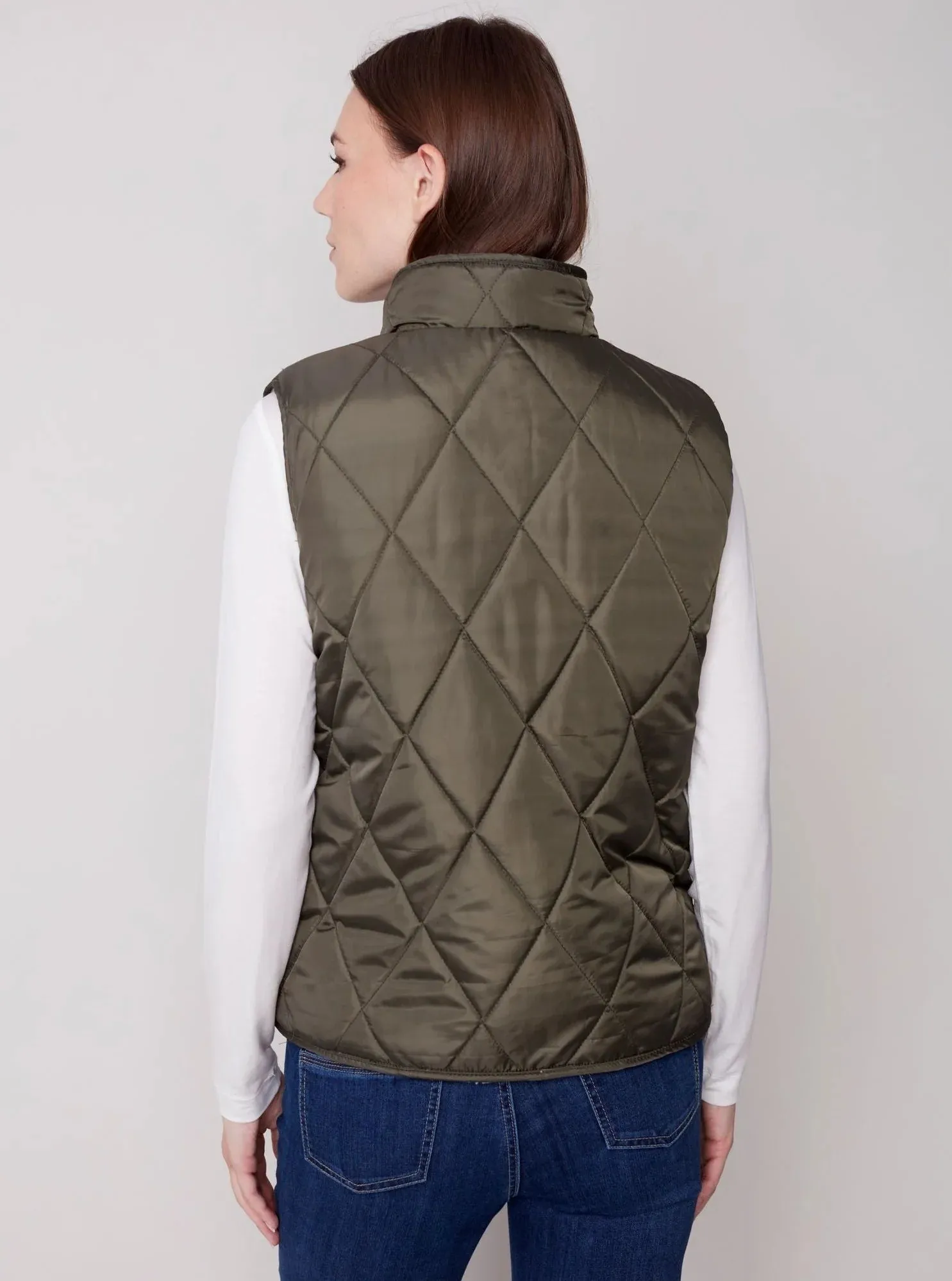 REVERSIBLE SHERPA PUFFER VEST