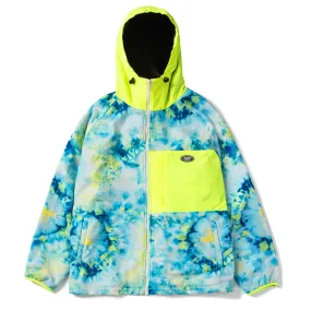 ROYAL FLEECE JACKET TIE DYE FLUORESCENCE