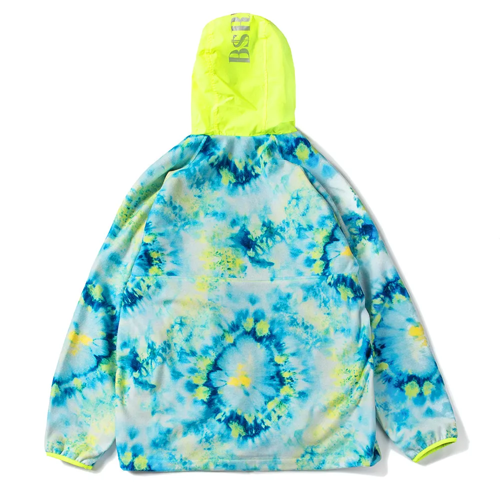 ROYAL FLEECE JACKET TIE DYE FLUORESCENCE