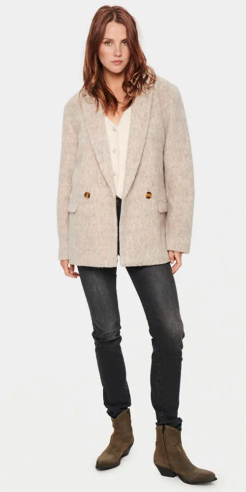 Saint Tropez Wool Blend Blazer Coat