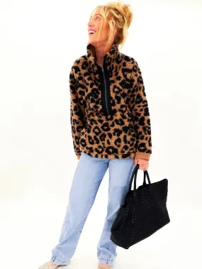 Shelly's Sherpa Leopard Fleece