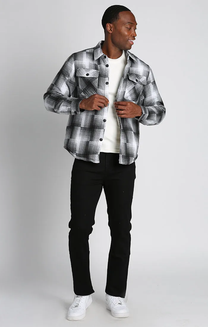 Sherpa Lined Flannel Shirt Jacket