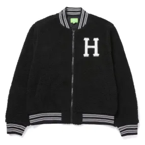 SHERPA VARSITY JACKET - BLACK