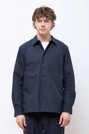 Silas Tech Poplin Shirt Dark Navy