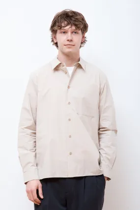 Silas Tech Poplin Shirt Stone