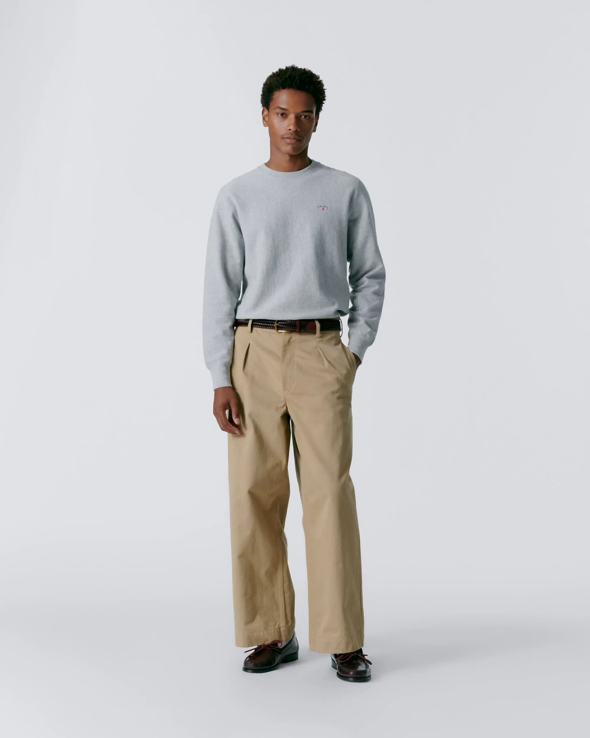 Single-Pleat Baggy Chino